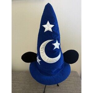 Walt Disney World Mickey Mouse Blue Velvet Fantasia Sorcerer’s Adult Hat